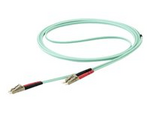 7 m OM4 LC to LC Multimode Duplex Fiber Optic Patch Cable