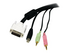 StarTech.com 6 ft 4-in-1 USB DVI KVM Cable with Audio and Microphone