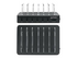 Manhattan Charging Station, 6x USB-A Ports, Outputs: 6x 2.4A, Smart IC, LED Indicator Lights, Black, Three Year Warranty, Box laddningsstation