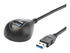 StarTech.com 1,5 m svart SuperSpeed USB 3.0-förlängningskabel till skrivbordet