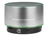 Manhattan Metallic Bluetooth Speaker (Clearance Pricing), Splashproof, Range 10m, microSD card reader, Aux 3.5mm connector, USB-A charging cable included (5V charging), Silver, Three Years Warranty