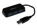 StarTech.com Bärbar SuperSpeed mini USB 3.0-hubb med 4 portar