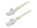 StarTech.com 1m CAT6 Ethernet Cable, 10 Gigabit Snagless RJ45 650MHz 100W PoE Patch Cord, CAT 6 10GbE UTP Network Cable w/Strain Relief, White, Wiring is UL Certified/TIA