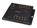 StarTech.com Industriell Gigabit PoE med 8 portar + switch med 2 SFP MSA-platser