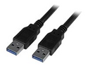 StarTech.com 6 ft / 2m Black SuperSpeed USB 3.0 Cable A to A