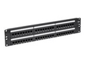 Eaton Tripp Lite Series 48-Port Cat6 Cat5 Patch Panel Rackmount 110 Punch Down RJ45 Ethernet 1URM 568B