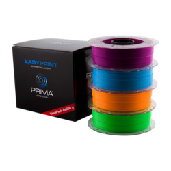 PrimeCreator EasyPrint Neon PLA Filament för 3D-Skrivare, lila/blå/ora