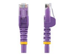 StarTech.com 3m CAT6 Ethernet Cable, 10 Gigabit Snagless RJ45 650MHz 100W PoE Patch Cord, CAT 6 10GbE UTP Network Cable w/Strain Relief, Purple, Wiring is UL Certified/TIA