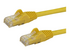 StarTech.com 10m CAT6 Ethernet Cable, 10 Gigabit Snagless RJ45 650MHz 100W PoE Patch Cord, CAT 6 10GbE UTP Network Cable w/Strain Relief, Yellow, Wiring is UL Certified/TIA