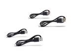 2x Micro-USB + 2x MFi Lightning Cable kit black 45cm