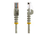 Cat5e patchkabel med hakfria RJ45-kontakter – 3 m, grå