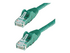 StarTech.com 75ft CAT6 Ethernet Cable, 10 Gigabit Snagless RJ45 650MHz 100W PoE Patch Cord, CAT 6 10GbE UTP Network Cable w/Strain Relief, Green, Fluke Tested/Wiring is UL Certified/TIA