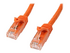 StarTech.com 2m CAT6 Ethernet Cable, 10 Gigabit Snagless RJ45 650MHz 100W PoE Patch Cord, CAT 6 10GbE UTP Network Cable w/Strain Relief, Orange, Wiring is UL Certified/TIA