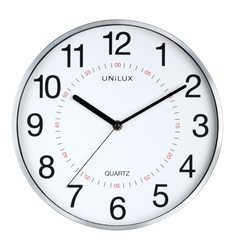 Unilux Clock Aria, Metal Grey