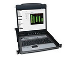 Tripp Lite Series 8-Port Rack Console KVM Switch w/19" LCD & 8 PS2/USB Cables 1U