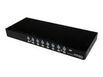 16 Port 1U Rackmount USB KVM Switch with OSD (SV1631DUSBU)
