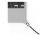 Compulocks Ledge Lock Adapter for MacBook Air 15" M2-M4 with Keyed Cable Lock Silver
