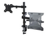 StarTech.com Monitor Arm with VESA Laptop Tray, For a Laptop (4.5kg / 9.9lb) and a Single Display up to 32" (8kg / 17.6lb), Black, Adjustable Desk Laptop Arm Mount, C-clamp/Grommet Mount