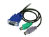 StarTech.com 3-in-1 Ultra Thin PS/2 KVM Cable