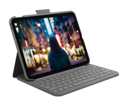 Logitech Slim Folio - Tangentbord och foliefodral
