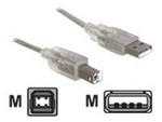 USB-kabel - USB (hane) till USB typ B (hane)