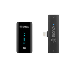 BOYA 2.4G Wireless Microphone Kit for iOS deviecs 1+1