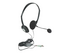 Manhattan Stereo On-Ear Headset (3.5mm) (Clearance Pricing), Microphone Boom, In-Line Volume Control, Foam Earpads, Standard 2x 3.5mm stereo jack/plug for audio/mic use, cable 2m, Black, Three Year Warranty, Blister