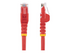 Startech 100ft CAT6 Ethernet Cable, 10 Gigabit Snagless RJ45 650MHz 100W PoE Patch Cord, CAT 6 10GbE UTP Network Cable w/Strain Relief, Red, Wiring is UL Certified/TIA