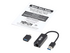 Eaton Tripp Lite Series USB-C, USB-A to RJ45 Gigabit Ethernet Network Adapter (2xM/F), USB 3.2 Gen 1, Black