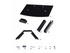 StarTech.com Dual Floating Wall-Mounted AV Shelves, Adjustable Height Shelf For Under TV, Organize A/V Equipment On Black Tempered Glass Shelves hylla