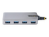 StarTech.com 4-Port USB Hub, USB 3.0 5Gbps, Bus Powered, USB-A to 4x USB-A Hub with Optional Auxiliary Power Input, Portable Desktop/Laptop USB Hub with 1ft (30cm) Attached Cable