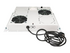 Intellinet 2-Fan Ventilation Unit for 19" Racks, Roof Mount, with Thermostat, Grey