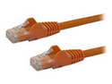 StarTech.com 50cm CAT6 Ethernet Cable, 10 Gigabit Snagless RJ45 650MHz 100W PoE Patch Cord, CAT 6 10GbE UTP Network Cable w/Strain Relief, Orange, Wiring is UL Certified/TIA