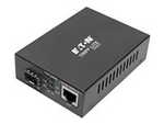 Tripp Lite Series Gigabit SFP Fiber to Ethernet Media Converter, POE+, International Power Cables, 10/100/1000 Mbps
