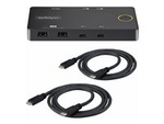 2-Port USB-C KVM Switch, Single-4K 60Hz HDMI Monitor, Dual-100W Power Delivery Pass-through Ports, Bus Powered, USB Type-C/USB4/Thunderbolt 3/4 Compatible