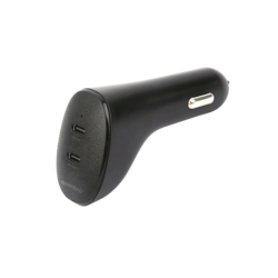 Car Charger 20W, 2x USB-C PD 20W, black