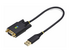 StarTech.com 1ft/30cm USB to Null Modem Serial Adapter Cable, FTDI, RS232