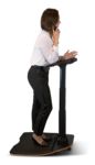 OFFICE Ergonomisk ståstol med integrerad ståmatta, svart