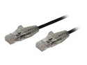 StarTech.com 2.5m Slim LSZH CAT6 Ethernet Cable, 10 Gigabit Snagless RJ45 100W PoE Patch Cord, CAT 6 10GbE UTP Network Cable w/Strain Relief, Black, ETL/Low Smoke Zero Halogen