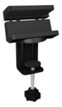 USB Hub and socket strip holder with cable management, black