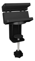 USB Hub and socket strip holder with cable management, black