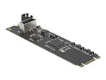 Converter M.2 Key B+M male to 1 x internal USB 3.2 Gen 2 key A 20 pin female