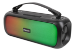 BT Boombox 2x 7.5 W, IPX5, AUX, USB flash, LED, black