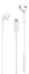 In-ear Lightning headset, MFi, volume control, remote, white