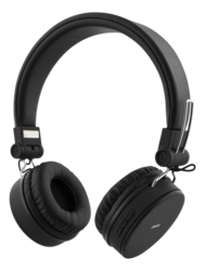 Vikbart on-ear BT headset, 3. 5 mm, svart