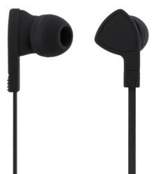 In-ear headset, 1-button remote, 3.5mm, microphone, black