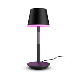 Philips Hue Go bärbar bordslampa (svart) Philips Hue Go bärbara bordslampa låter dig ta med dig smart ljus överallt.