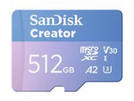 Creator - Flash-minneskort (microSDXC till SD-adapter inkluderad)