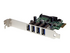 StarTech.com PCI Express PCIe SuperSpeed USB 3.0-kontrollerkortadapter med 4 portar och UASP