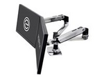 LX Dubbel arm sida vid sida, aluminium (monitorarm)